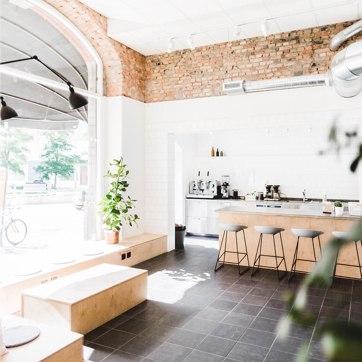 Kitchen area of the Seably Gothenburg office.